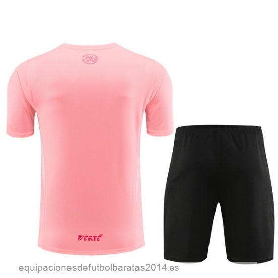 Nuevo Entrenamiento Conjunto Completo Argelia 2023 Rosa Negro Baratas